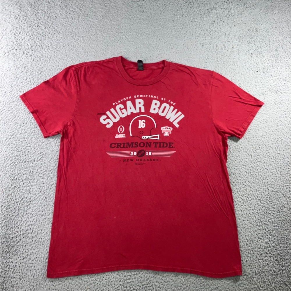 Alabama Crimson Tide Sugar Bowl‎ T-Shirt Men XL 2018 Playoff Red S/S Graphic Tee